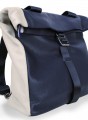 Backpack Shopper in Navy Blue and Cream