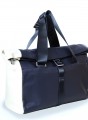 Duffle in Navy Blue and Cream