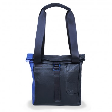 Shopper Tasche in Schwarz-Blau