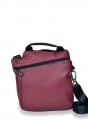 Mini Messenger in Dark Red and Black