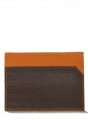 Cardholder in Chocolate and Orange