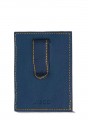 Blue Cardholderwith Money Clip